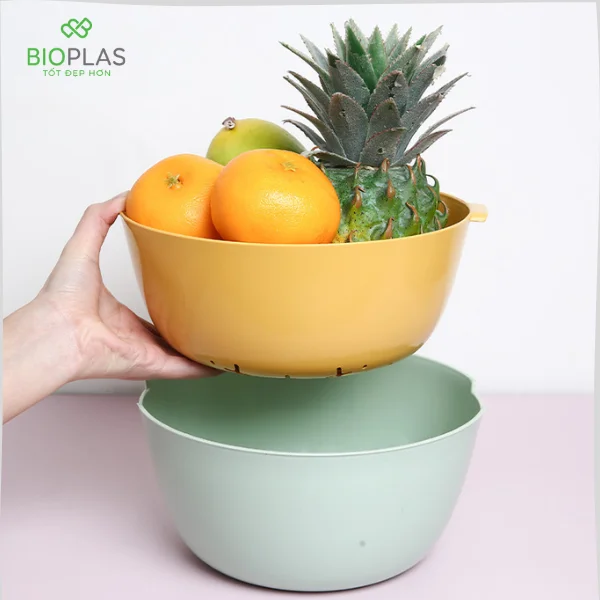 Bộ thau rổ Biohome 20cm - Hình ảnh 5